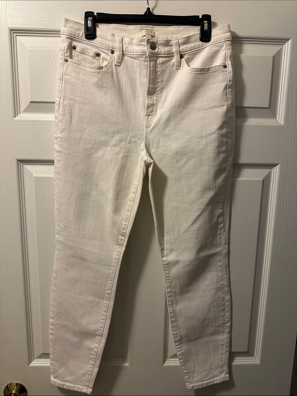 J. Crew Women's White Skinny Jeans - Size 31